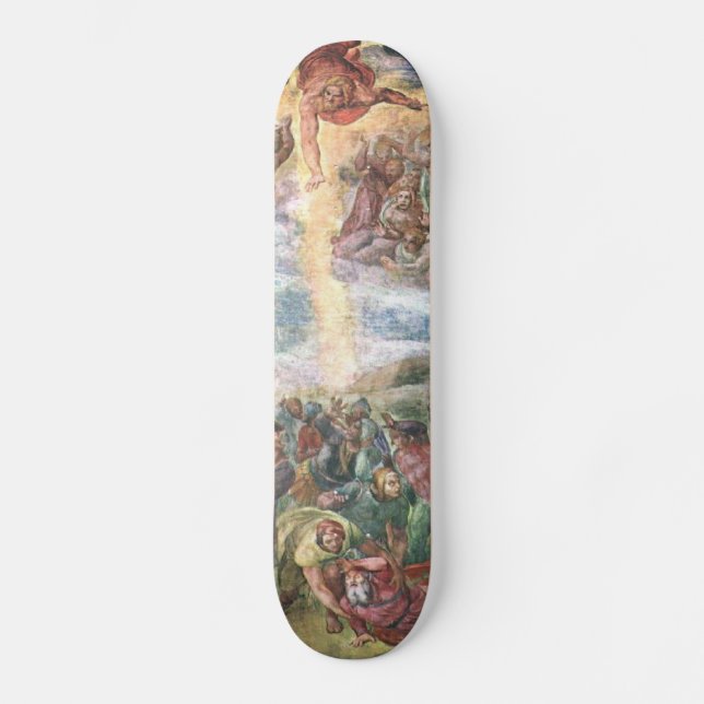 Michelangelo renaissancekonst old school skateboard bräda 21,6 cm (Framsida)