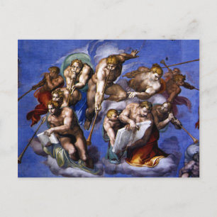 Michelangelo - Sista domen (detalj) Vykort