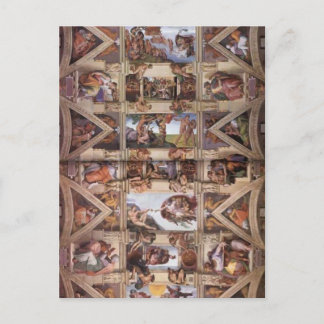 Michelangelo: Sistine Chapel-tak Vykort