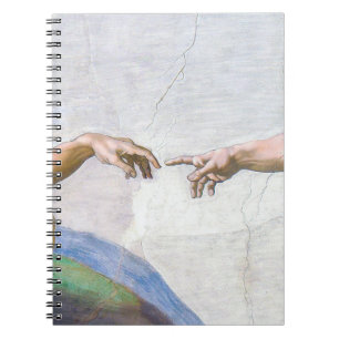 Michelangelo - Skapande av Adam Isolated Anteckningsbok