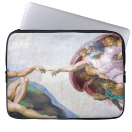 Michelangelo - Skapande av Adam Isolated Laptop Fodral