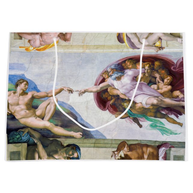Michelangelo - Skapande av Adam, Sistine Chapel (Framsidan)