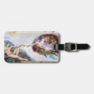 Michelangelo - Skapande av Adam, Sistine Chapel Bagagebricka