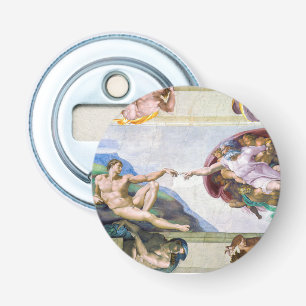 Michelangelo - Skapande av Adam, Sistine Chapel Flasköppnare