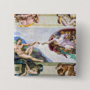 Michelangelo - Skapande av Adam, Sistine Chapel Knapp