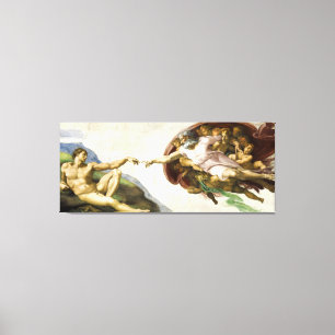 MICHELANGELO - Skapandet av Adam 1512 Canvastryck