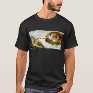 Michelangelo - skapelse av Adam målning Tee Shirt
