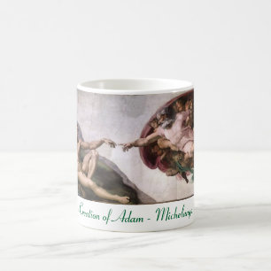 Michelangelo skapelsen av den Adam muggen Kaffemugg