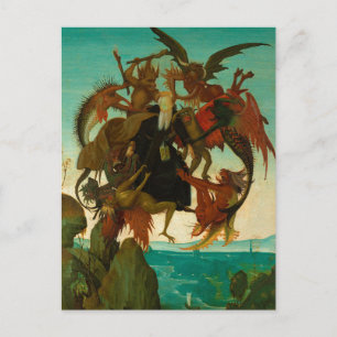 Michelangelos Antonius frestelse 1487 Vykort
