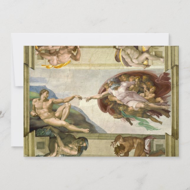 Michelangelo's Creation of Man (Skapande av Adam) (Framsida)