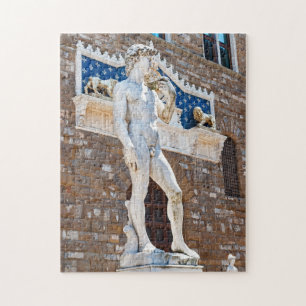 Michelangelos David - Florence, Toskana, Italien Pussel