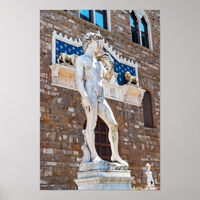 Michelangelos David - Florens, Toscana, Italien Poster (Framsidan)
