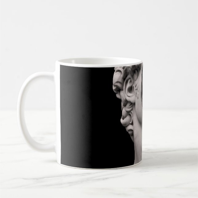 Michelangelos David klassiska bust head Kaffemugg (Vänster)