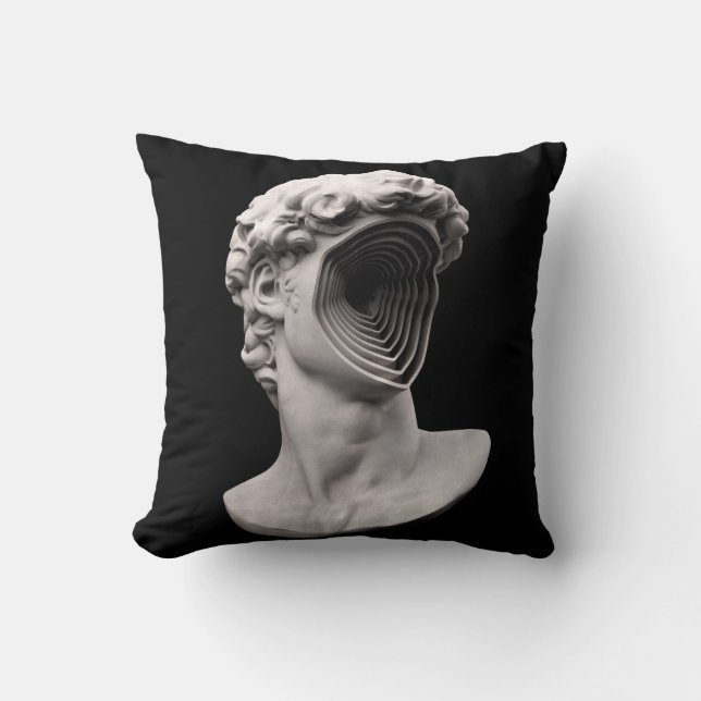 Michelangelos David klassiska bust head Kudde (Framsida)