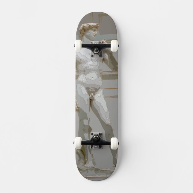 Michelangelos David Old School Skateboard Bräda 21,6 Cm (Framsida)