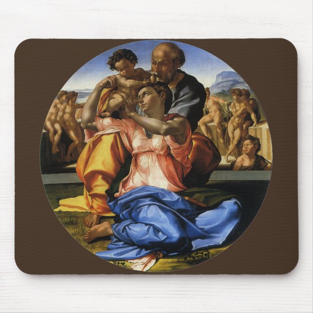 Michelangelo's Doni Tondo eller Doni Madonna Musmatta (Framsidan)