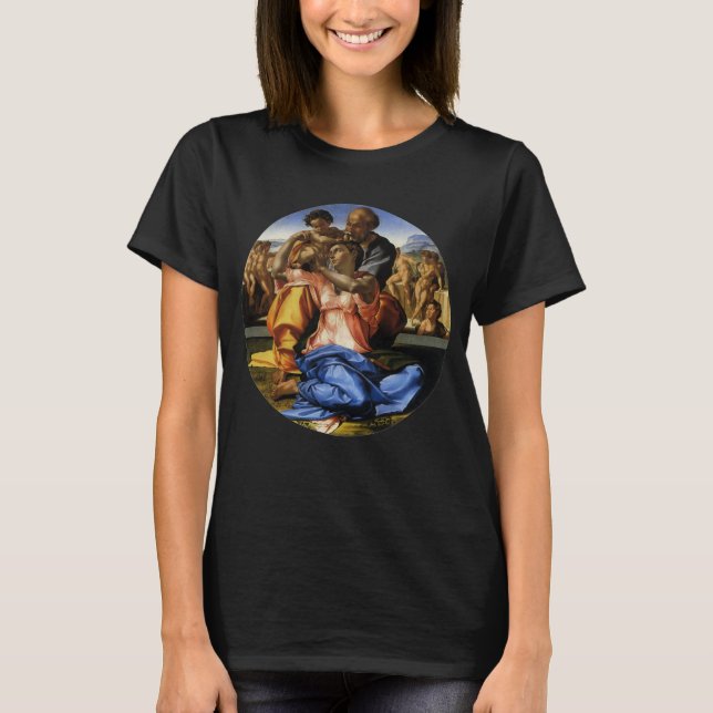 Michelangelo's Doni Tondo eller Doni Madonna Tee Shirt (Framsida)