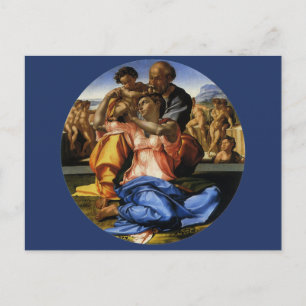 Michelangelo's Doni Tondo eller Doni Madonna Vykort