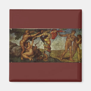 Michelangelos Fall and Expulsion, Edens Garden Magnet