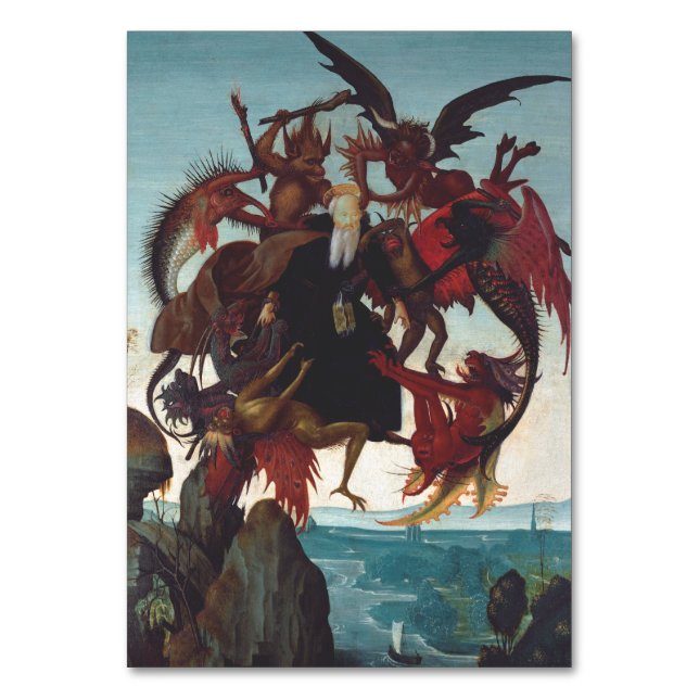 Michelangelos Frestelsen av den helige Antonius Bordsnummer (Framsidan)