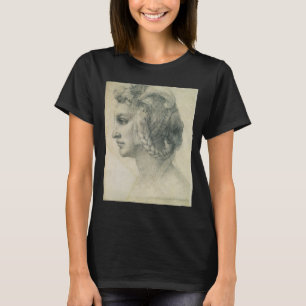 Michelangelos Ideala Kvinnohuvud T Shirt
