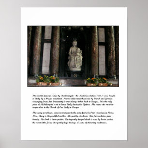 Michelangelos Madonna & barnaffisch Poster