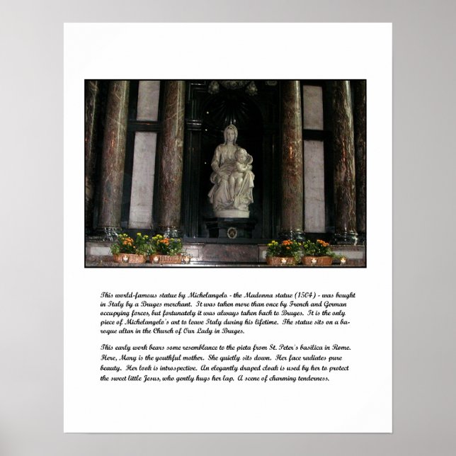 Michelangelos Madonna & Child Poster (Framsidan)