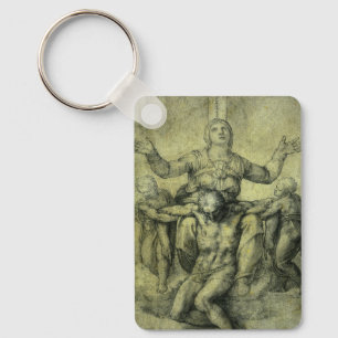 Michelangelos Pieta för Vittoria Colonna Nyckelring