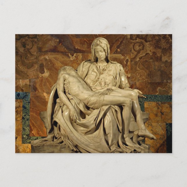 Michelangelos Pieta i St. Peter's Basilica Vykort (Framsida)