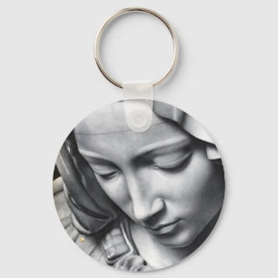 Michelangelos Pieta specificerar av jungfruliga Nyckelring
