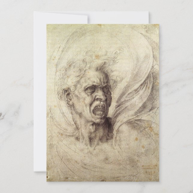 Michelangelos skadade Soul, chef för en man (Framsida)