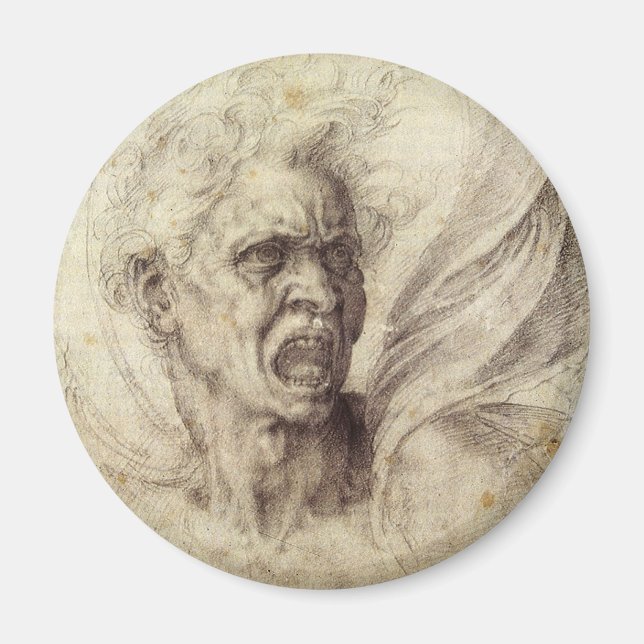 Michelangelos skadade Soul, chef för en man Magnet (Framsidan)