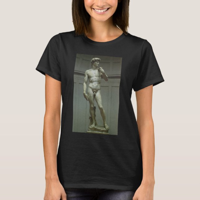 Michelangelos staty av David Tee Shirt (Framsida)