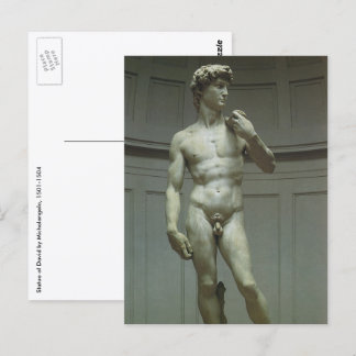 Michelangelos staty av David Vykort