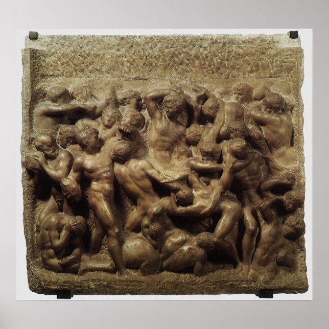 Michelangelos strid om Lapiths och Centurs Poster (Framsidan)