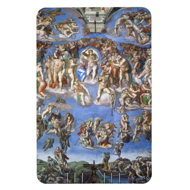 Michelans senaste dom från Sistine Chapel Magnet (Vertikal)