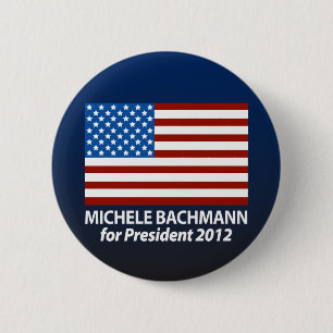 Michele Bachmann för presidenten 2012 Knapp