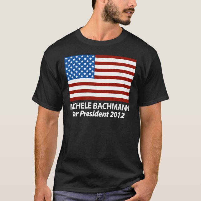 Michele Bachmann för presidenten 2012 T Shirt (Framsida)