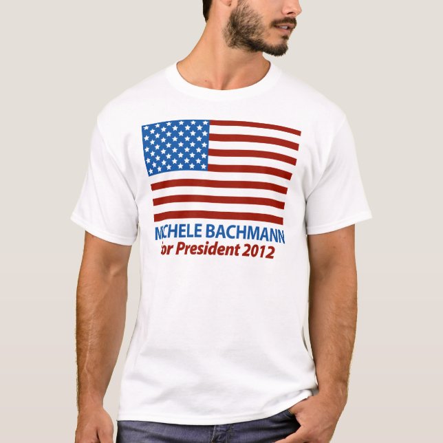 Michele Bachmann för presidenten 2012 Tee (Framsida)