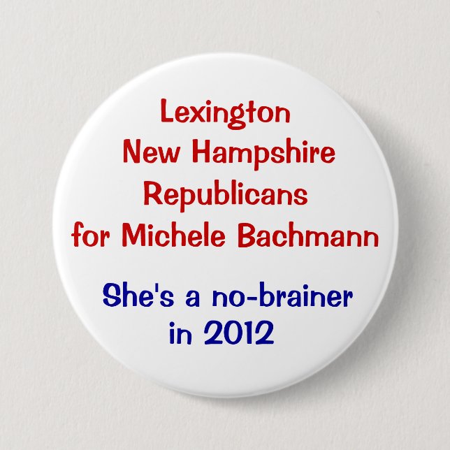 Michele Bachmann Lexington New Hampshire Knapp (Framsida)