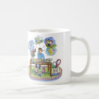 michele konst, pinkcake som firar MSGcentral! Kaffemugg