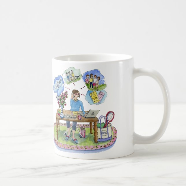 michele konst, pinkcake som firar MSGcentral! Kaffemugg (Höger)