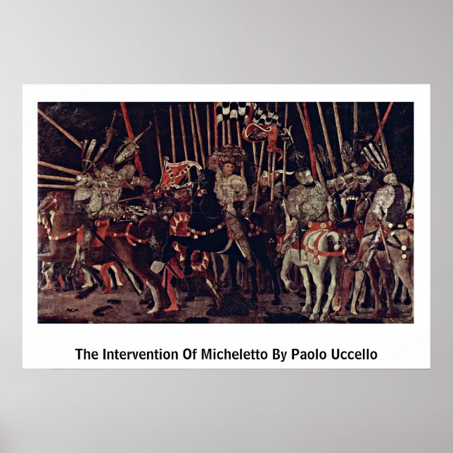 Michelettos inlägg av Paolo Uccello Poster (Framsidan)