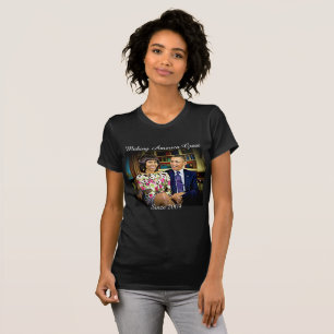 Michelle & Barack Obama, danande underbara Amerika Tee Shirt