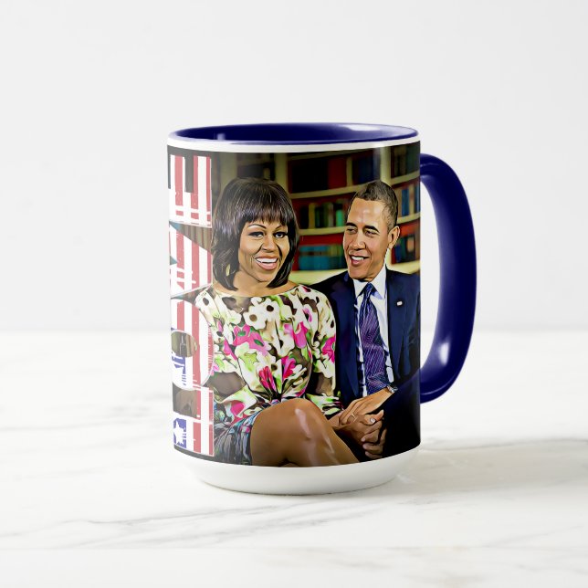 Michelle & Barack Obama gjorde redan Amerika Mugg (Framsida höger)