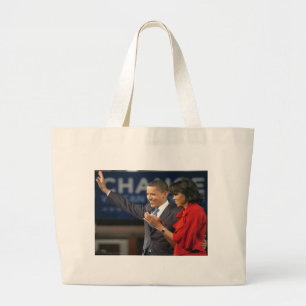 Michelle & Barack Obama Jumbo Tygkasse