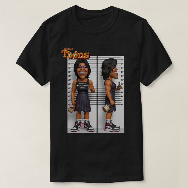 MICHELLE "BIG MIKE" OBAMA T SHIRT (Design framsida)