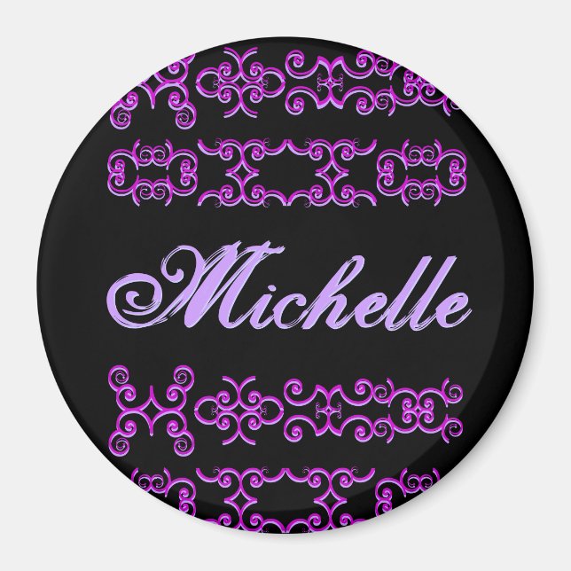 Michelle Designer Namn Magnet (Framsidan)