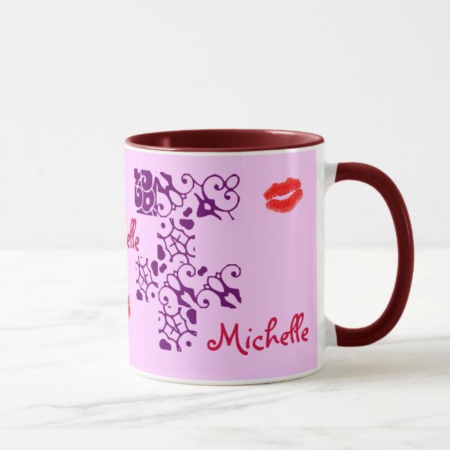 Michelle Designer Namn Mugg (Höger)