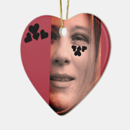 ♥ Michelle Heart Herz ♥ Julgransprydnad Keramik